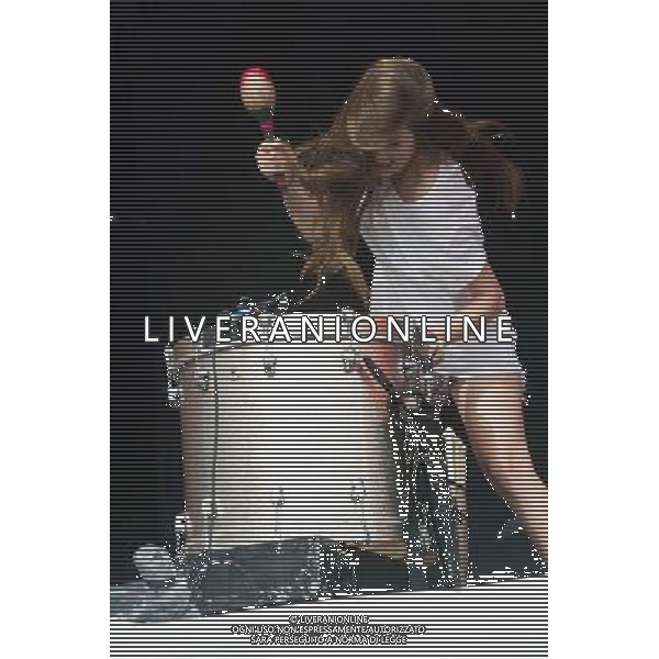 Californian sister trio Haim perform at Glastonbury Festival 2014, Worthy Farm, Pilton, Somerset, UK on Friday 27th June 2014. AG ALDO LIVERANI SAS ONLY ITALY