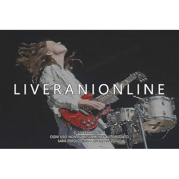 Californian sister trio Haim perform at Glastonbury Festival 2014, Worthy Farm, Pilton, Somerset, UK on Friday 27th June 2014. AG ALDO LIVERANI SAS ONLY ITALY