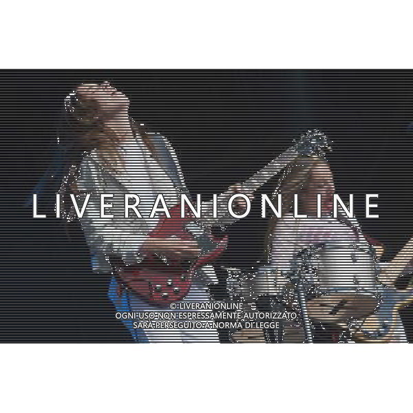 Californian sister trio Haim perform at Glastonbury Festival 2014, Worthy Farm, Pilton, Somerset, UK on Friday 27th June 2014. AG ALDO LIVERANI SAS ONLY ITALY