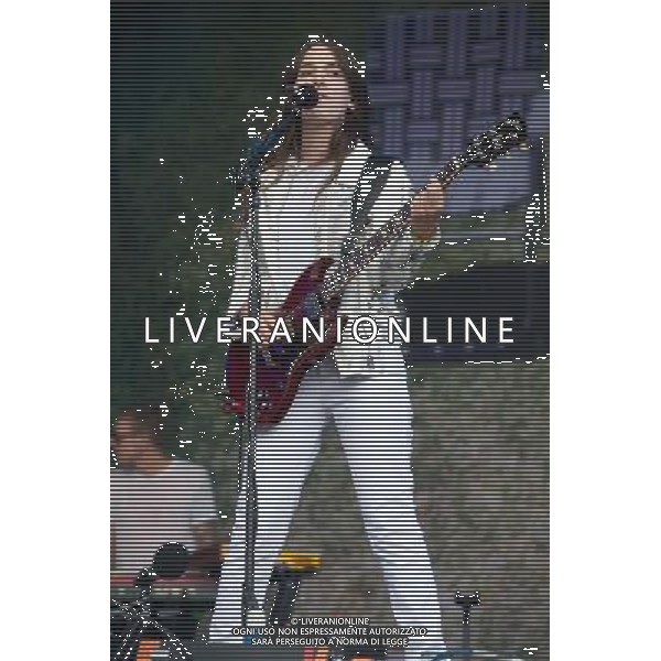 Californian sister trio Haim perform at Glastonbury Festival 2014, Worthy Farm, Pilton, Somerset, UK on Friday 27th June 2014. AG ALDO LIVERANI SAS ONLY ITALY