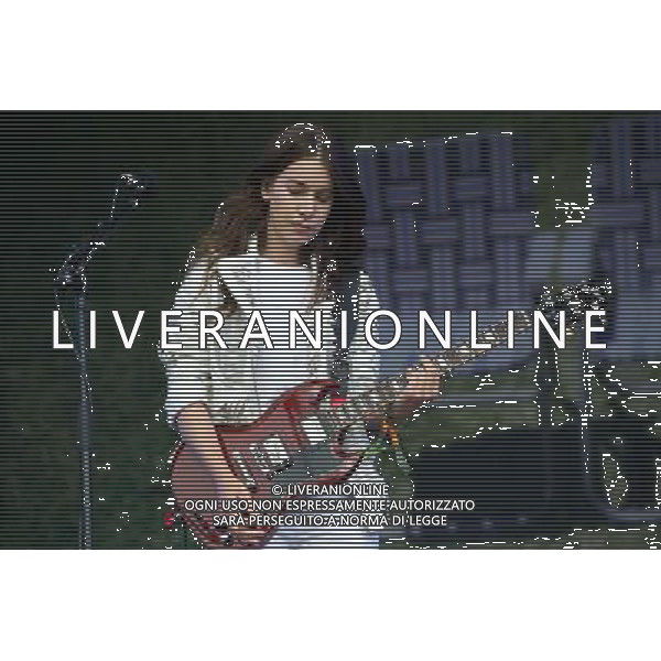 Californian sister trio Haim perform at Glastonbury Festival 2014, Worthy Farm, Pilton, Somerset, UK on Friday 27th June 2014. AG ALDO LIVERANI SAS ONLY ITALY