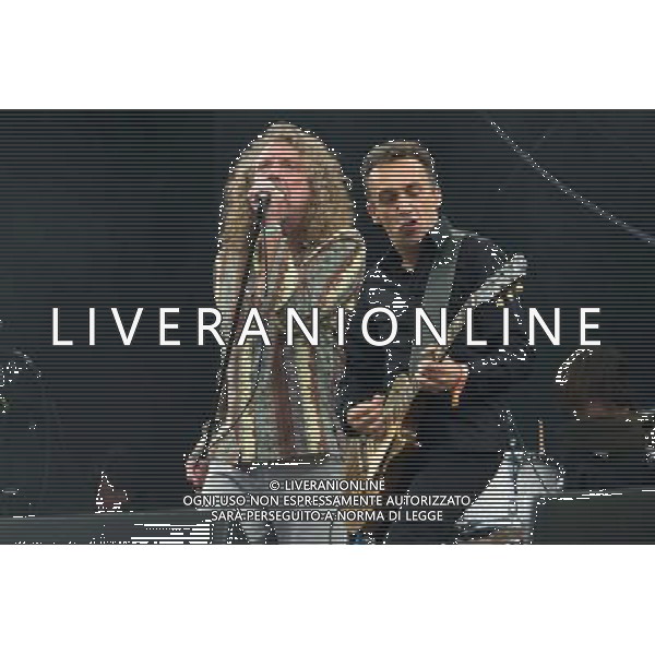 English singer-songwriterand Led Zeppelin vocalist Robert Plant (CBE) performs on The Pyramid Stage at Glastonbury Festival 2014, Worthy Farm, Pilton, Somerset, UK on Saturday 28th June 2014. AG ALDO LIVERANI SAS ONLY ITALY