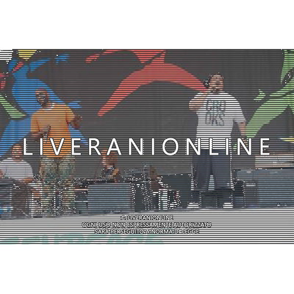 American hip hop trio De La Soul perform at Glastonbury Festival 2014, Worthy Farm, Pilton, Somerset, UK on Friday 27th June 2014. ©PHOTOSHOT/Agenzia Aldo Liverani sas - ITALY ONLY - EDITORIAL USE ONLY