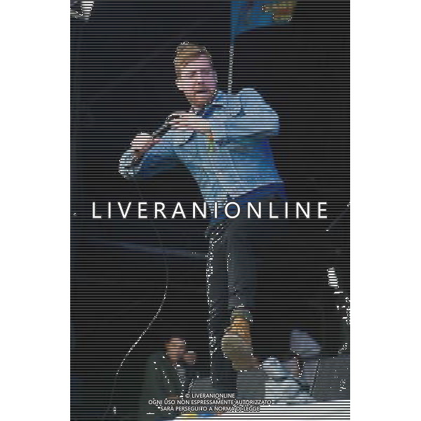 Ricky Wilson of Kaiser Chiefs performing at their secret set at Glastonbury Festival 2014, Worthy Farm, Pilton, Somerset, UK on Friday 27th June 2014. ©PHOTOSHOT/Agenzia Aldo Liverani sas - ITALY ONLY - EDITORIAL USE ONLY