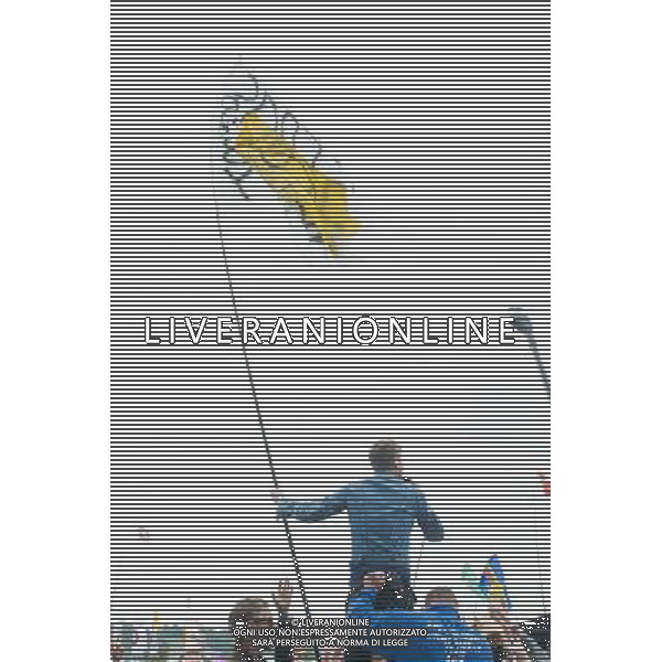 Ricky Wilson of Kaiser Chiefs performing at their secret set at Glastonbury Festival 2014, Worthy Farm, Pilton, Somerset, UK on Friday 27th June 2014. ©PHOTOSHOT/Agenzia Aldo Liverani sas - ITALY ONLY - EDITORIAL USE ONLY