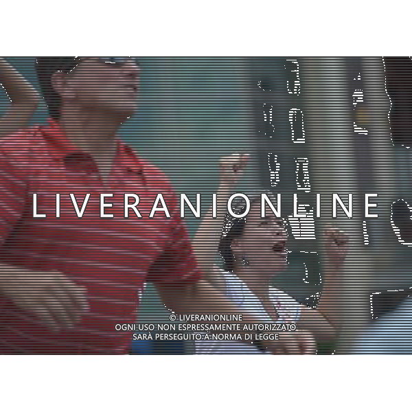 (140626) -- WASHINGTON D.C., June 26, 2014 () -- Supporters of the U.S. react as they watch the broadcast of a Group G match between the U.S. and Germany of 2014 FIFA World Cup at the National Harbor, Maryland, the United States, on June 26, 2014. Germany won 1-0 over the U.S. on Thursday. Germany and the U.S. enter Round of 16 from Group G. (/Yin Bogu)(pcy) ©PHOTOSHOT/Agenzia Aldo Liverani sas - ITALY ONLY - EDITORIAL USE ONLY - Stati Uniti vs Germania partita del Gruppo G Coppa del mondo FIFA 2014 26 giugno 2014. Germania ha vinto 1-0