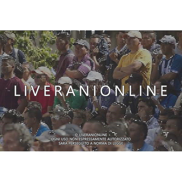 (140625) -- TEGUCIGALPA, June 25, 2014 () -- Supporters of Honduras watch the broadcast of a Group E match between Honduras and Switzerland of 2014 FIFA World Cup at the Central Park of Tegucigalpa, capital of Honduras, June 25, 2104. Switzerland won 3-0 over Honduras on Wednesday. (/Rafael Ochoa)(pcy) ©PHOTOSHOT/Agenzia Aldo Liverani sas - ITALY ONLY - EDITORIAL USE ONLY