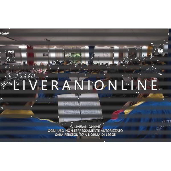 (140629) -- CARACAS, June 29, 2014 () -- The Francisco de Miranda Youth Symphonic Orchestra performs during the opening ceremony of the photo exhibition \'Achievements between China and Venezuela\' marking the 40th anniversary of the establishment of the diplomatic relations between China and Venezuela, in Caracas June 28, 2014. Venezuelan Chancellor Elias Jaua and Chinese Ambassador to Venezuela Zhao Rongxia attendeded the opening ceremony on Saturday. (/Boris Vergara) (jp) (da) (zjl) ©PHOTOSHOT/Agenzia Aldo Liverani sas - ITALY ONLY - EDITORIAL USE ONLY - 40mo anniversario delle relazioni Cina-Venezuela a Caracas, Venezuela, 28 GIUGNO 2014