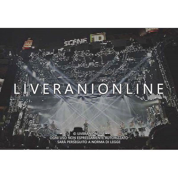 (140627) -- MONTREAL, June 27, 2014 () -- French singer \'Woodkid\' Yoanne Lemoine(C) performs during the Montreal International Jazz Festival in Montreal, Canada, on June 26, 2014. The 35th edition of the Montreal International Jazz Festival opened this evening with a free outdoor concert at the Quartier des spectacles in the heart of Montreal by \'Woodkid\' Yoanne Lemoine from France. (/Andrew Soong) ©PHOTOSHOT/Agenzia Aldo Liverani sas - ITALY ONLY - EDITORIAL USE ONLY