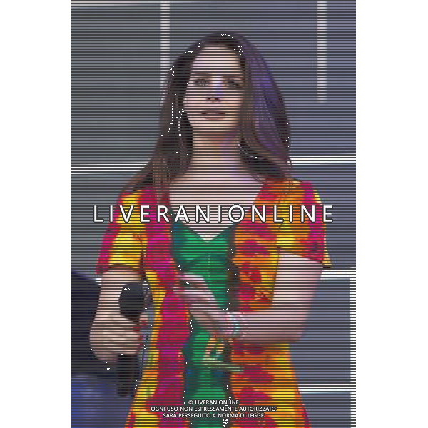 Lana del Rey, real name Elizabeth Woolridge Grant, performs on the Pyramid Stage, at Glatstonbury Festival 2014, Worthy Farm, Pilton, Somerset UK on 28th June 2014 AG ALDO LIVERANI SAS ONLY ITALY