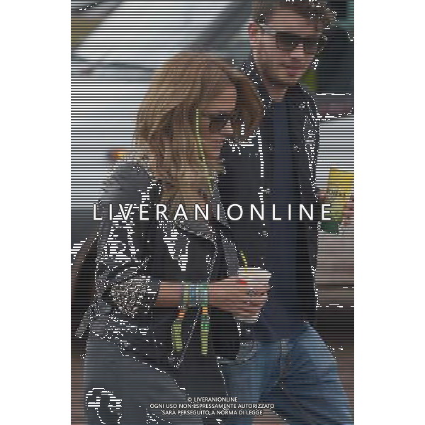 Pilton, UK, 28/06/2014 : Celebrities and fashion at Glastonbury Festival . Person Pictured: Caroline Flack. AG ALDO LIVERANI SAS ONLY ITALY