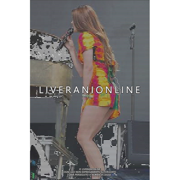 Lana del Rey, real name Elizabeth Woolridge Grant, performs on the Pyramid Stage, at Glatstonbury Festival 2014, Worthy Farm, Pilton, Somerset UK on 28th June 2014. In this shot she bends down and shows her knickers AG ALDO LIVERANI SAS ONLY ITALY