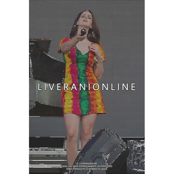 Lana del Rey, real name Elizabeth Woolridge Grant, performs on the Pyramid Stage, at Glatstonbury Festival 2014, Worthy Farm, Pilton, Somerset UK on 28th June 2014 AG ALDO LIVERANI SAS ONLY ITALY
