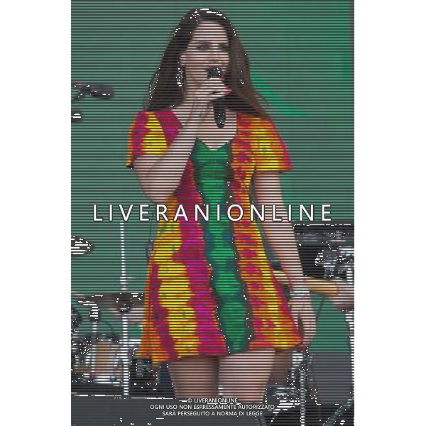 Lana del Rey, real name Elizabeth Woolridge Grant, performs on the Pyramid Stage, at Glatstonbury Festival 2014, Worthy Farm, Pilton, Somerset UK on 28th June 2014 AG ALDO LIVERANI SAS ONLY ITALY