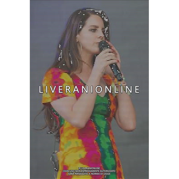 American singer-songwriter Lana Del Rey (born Elizabeth Woolridge Grant) performs on The Pyramid Stage at Glastonbury Festival 2014, Worthy Farm, Pilton, Somerset, UK on Saturday 28th June 2014. AG ALDO LIVERANI SAS ONLY ITALY