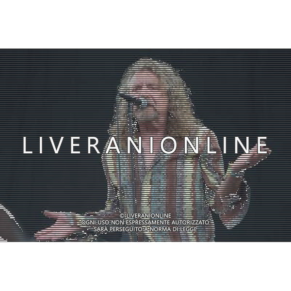 English singer-songwriterand Led Zeppelin vocalist Robert Plant (CBE) performs on The Pyramid Stage at Glastonbury Festival 2014, Worthy Farm, Pilton, Somerset, UK on Saturday 28th June 2014. AG ALDO LIVERANI SAS ONLY ITALY