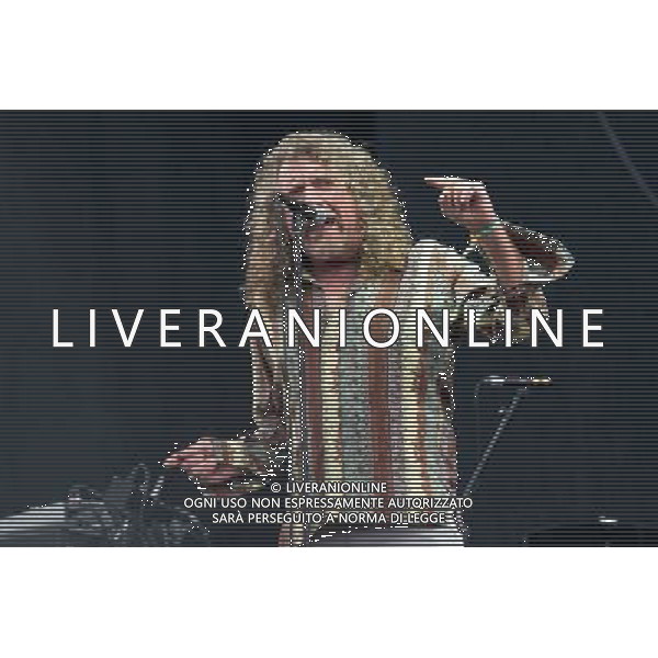 English singer-songwriterand Led Zeppelin vocalist Robert Plant (CBE) performs on The Pyramid Stage at Glastonbury Festival 2014, Worthy Farm, Pilton, Somerset, UK on Saturday 28th June 2014. AG ALDO LIVERANI SAS ONLY ITALY