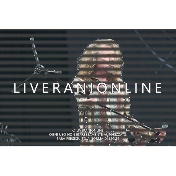 English singer-songwriterand Led Zeppelin vocalist Robert Plant (CBE) performs on The Pyramid Stage at Glastonbury Festival 2014, Worthy Farm, Pilton, Somerset, UK on Saturday 28th June 2014. AG ALDO LIVERANI SAS ONLY ITALY