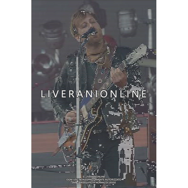 Dan Auerbach of American duo The Black Keys perform on The Pyramid Stage at Glastonbury Festival 2014, Worthy Farm, Pilton, Somerset, UK on Sunday 29th June 2014. AG ALDO LIVERANI SAS ONLY ITALY