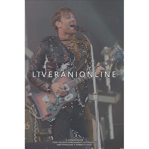 Dan Auerbach of American duo The Black Keys perform on The Pyramid Stage at Glastonbury Festival 2014, Worthy Farm, Pilton, Somerset, UK on Sunday 29th June 2014. AG ALDO LIVERANI SAS ONLY ITALY