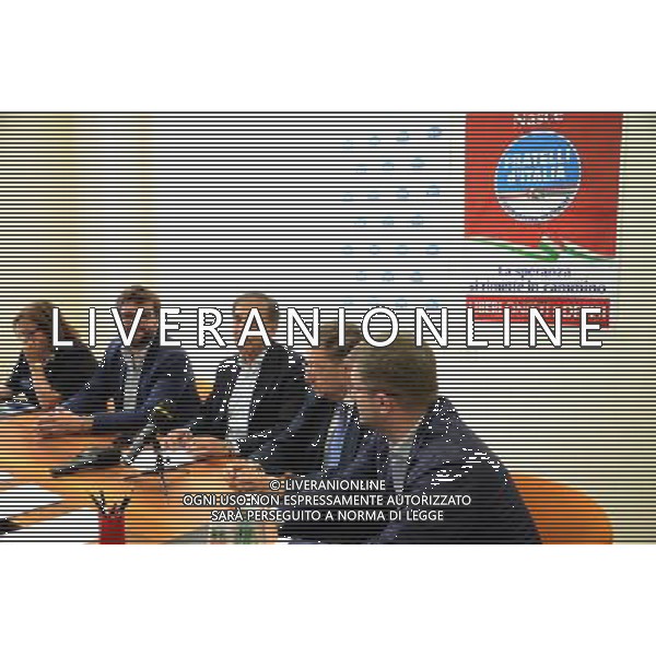 Milano via Marino sede dei gruppi del Consigio Comunale conferenza stampa Ignazio La Russa per istituire legge che consenta le adozioni solo a persone di sesso diverso A.Gazzaniga/Ag.Liverani