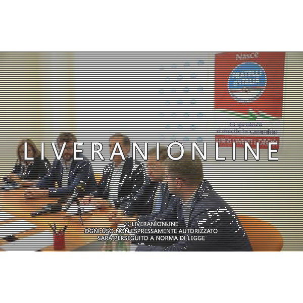 Milano via Marino sede dei gruppi del Consigio Comunale conferenza stampa Ignazio La Russa per istituire legge che consenta le adozioni solo a persone di sesso diverso A.Gazzaniga/Ag.Liverani