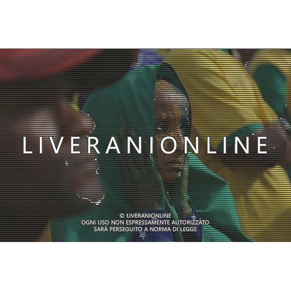 (140628) -- SAO PAULO, June 28, 2014 () -- A supporter of Brazil reacts while watching a televised Round of 16 match between Brazil and Chile of 2014 FIFA World Cup in Sao Paulo, Brazil, on June 28, 2014. Brazil won 4-3 (3-2 in penalties) over Chile and qualified for Quarter-finals on Saturday. (/Rahel Patrasso)(pcy) ©PHOTOSHOT/Agenzia Aldo Liverani sas - ITALY ONLY - EDITORIAL USE ONLY - Brasile Vs Cile Coppa del Mondo di calcio Fifa 2014 28 giugno 2014. Brasile ha vinto 4-3 (3-2 ai calci di rigore) e si qualifica per Quarti di finale