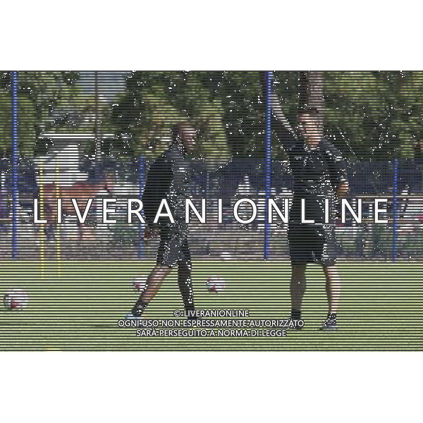 Claude MAKELELE / Raphael FEVRE - 30.06.2014 - Reprise entrainement Bastia - Ligue 1 Photo : Michel Maestracci / Icon Sport /Agenzia Aldo Liverani sas - ITALY ONLY - EDITORIAL USE ONLY