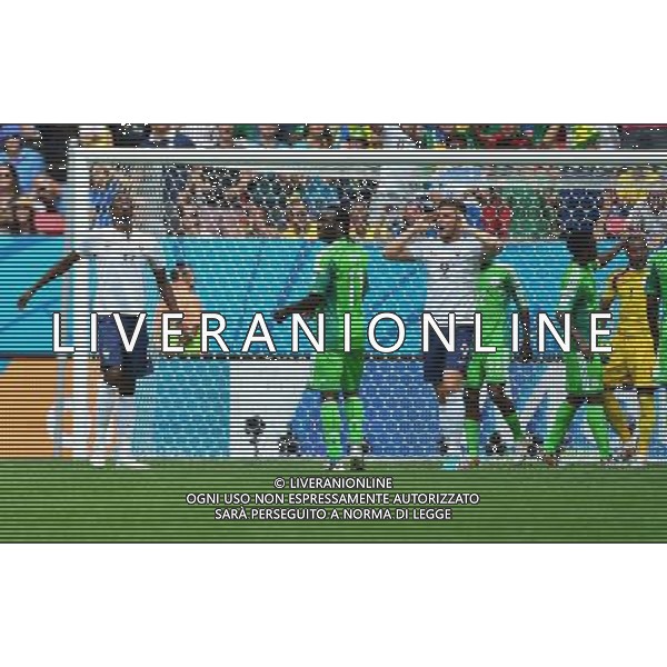 Deception Paul POGBA / Olivier GIROUD - 30.06.2014 - France / Nigeria - 1/8Finale - Coupe du Monde 2014 -Brasilia Photo : Dave Winter / Icon Sport *** Local Caption *** AG ALDO LIVERANI SAS ONLY ITALY *** Local Caption *** AG ALDO LIVERANI SAS ONLY ITALY
