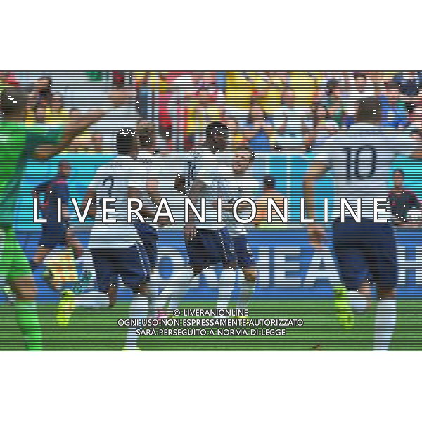 Joie France - Paul POGBA - 30.06.2014 - France / Nigeria - 1/8Finale - Coupe du Monde 2014 -Brasilia Photo : Dave Winter / Icon Sport *** Local Caption *** AG ALDO LIVERANI SAS ONLY ITALY *** Local Caption *** AG ALDO LIVERANI SAS ONLY ITALY