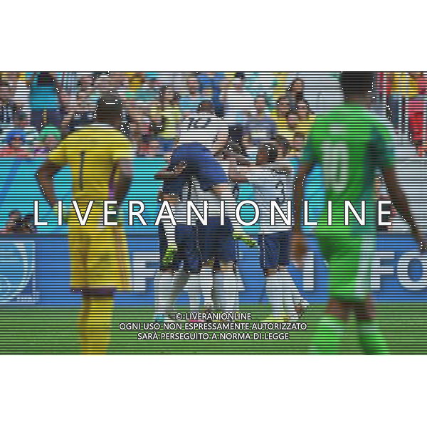 Joie France - Paul POGBA - 30.06.2014 - France / Nigeria - 1/8Finale - Coupe du Monde 2014 -Brasilia Photo : Dave Winter / Icon Sport *** Local Caption *** AG ALDO LIVERANI SAS ONLY ITALY *** Local Caption *** AG ALDO LIVERANI SAS ONLY ITALY