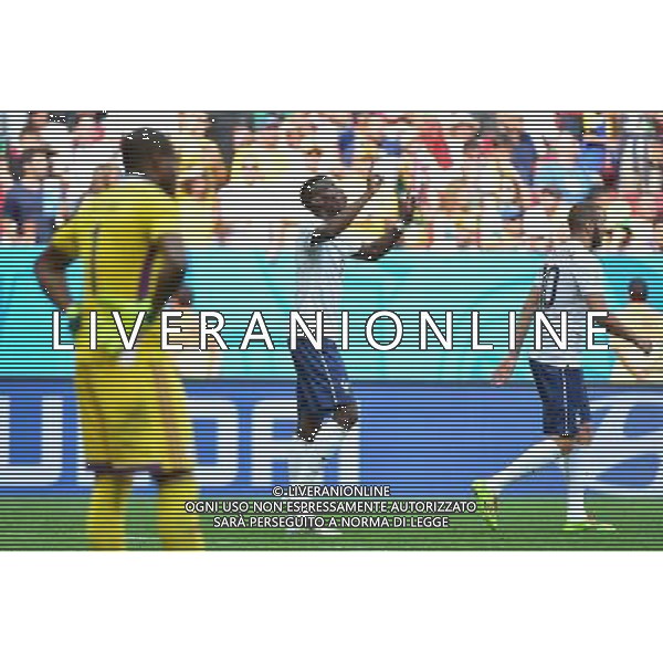 Joie Paul POGBA - 30.06.2014 - France / Nigeria - 1/8Finale - Coupe du Monde 2014 -Brasilia Photo : Dave Winter / Icon Sport *** Local Caption *** AG ALDO LIVERANI SAS ONLY ITALY *** Local Caption *** AG ALDO LIVERANI SAS ONLY ITALY