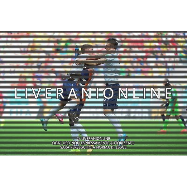 Joie France - Antoine GRIEZMANN / Olivier GIROUD - 30.06.2014 - France / Nigeria - 1/8Finale - Coupe du Monde 2014 -Brasilia Photo : Dave Winter / Icon Sport *** Local Caption *** AG ALDO LIVERANI SAS ONLY ITALY *** Local Caption *** AG ALDO LIVERANI SAS ONLY ITALY