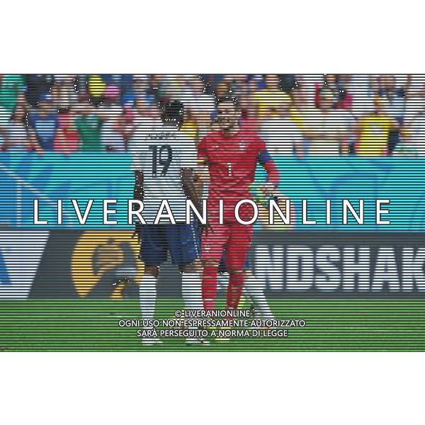 Joie Hugo LLORIS / Paul POGBA - 30.06.2014 - France / Nigeria - 1/8Finale - Coupe du Monde 2014 -Brasilia Photo : Dave Winter / Icon Sport *** Local Caption *** AG ALDO LIVERANI SAS ONLY ITALY *** Local Caption *** AG ALDO LIVERANI SAS ONLY ITALY