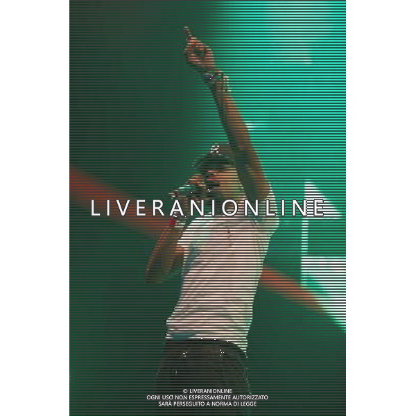 American hip hop rapper Chance The Rapper (born Chancelor Bennett) performs on The John Peel Stage at Glastonbury Festival 2014, Worthy Farm, Pilton, Somerset, UK on Sunday 29th June 2014. ©photoshot/Agenzia Aldo Liverani sas - ITALY ONLY - EDITORIAL USE ONLY