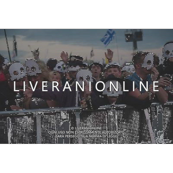 Kasabian fans wearing skull masks during their set on The Pyramid Stage at Glastonbury Festival 2014, Worthy Farm, Pilton, Somerset, UK on Sunday 29th June 2014. ©photoshot/Agenzia Aldo Liverani sas - ITALY ONLY - EDITORIAL USE ONLY