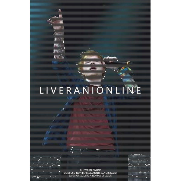 English singer-songwriter Ed Sheeran performs on The Pyramid Stage at Glastonbury Festival 2014, Worthy Farm, Pilton, Somerset, UK on Sunday 29th June 2014. ©photoshot/Agenzia Aldo Liverani sas - ITALY ONLY - EDITORIAL USE ONLY