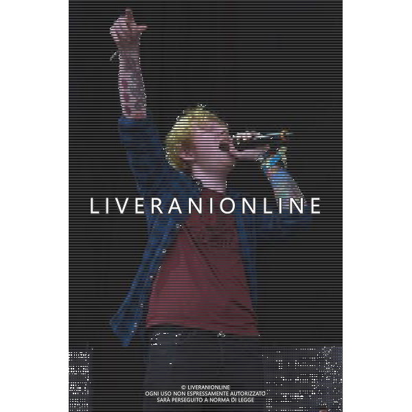 English singer-songwriter Ed Sheeran performs on The Pyramid Stage at Glastonbury Festival 2014, Worthy Farm, Pilton, Somerset, UK on Sunday 29th June 2014. ©photoshot/Agenzia Aldo Liverani sas - ITALY ONLY - EDITORIAL USE ONLY