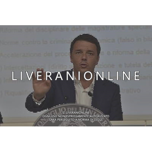 Conferenza Stampa dopo il Consiglio dei Ministri sui dodici punti della riforma della giustizia a Palazzo Chigi Roma 30 giugno 2014 nella foto Matteo Renzi ©Corradetti/Agenzia Aldo Liverani sas