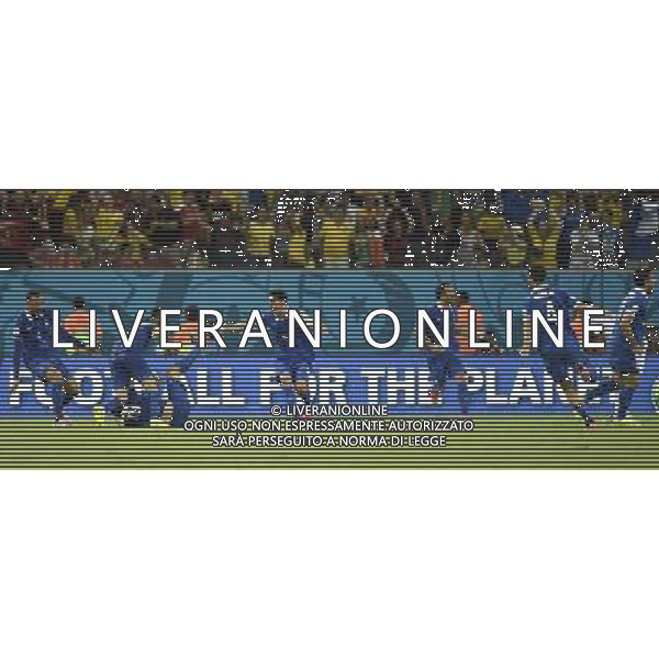 (140629) -- RECIFE, June 29, 2014 () -- Greece\'s players celebrate a goal during a Round of 16 match between Costa Rica and Greece of 2014 FIFA World Cup at the Arena Pernambuco Stadium in Recife, Brazil, on June 29, 2014.(/Yang Lei)(xzj) ©photoshot/Agenzia Aldo Liverani sas - ITALY ONLY - EDITORIAL USE ONLY - Costa Rica Vs Grecia Coppa del mondo FIFA 2014 allo stadio Arena Pernambuco di Recife, in Brasile, il 29 giugno 2014