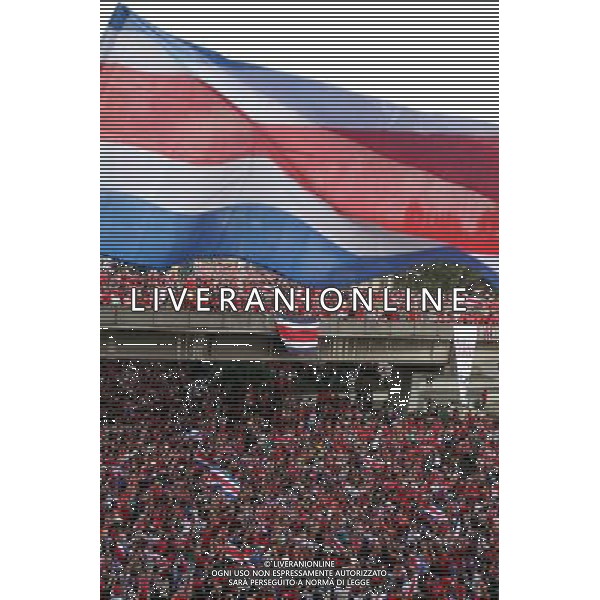 COSTA RICA-SAN JOSE-MUNDIAL 2014-GRECIA VS COSTA RICA (140629) -- SAN JOSE, junio 29, 2014 (Xinhua) -- Aficionados de la selección de Costa Rica celebran su victoria conta Grecia, en San José, capital de Costa Rica, el 29 de junio de 2014. Costa Rica gano a Grecia en la segunda ronda de la Copa Mundial de la FIFA Brasil 2014. (Xinhua/Kent Gilbert) ©photoshot/Agenzia Aldo Liverani sas - ITALY ONLY - EDITORIAL USE ONLY - Costa Rica Vs Grecia Coppa del mondo FIFA 2014 allo stadio Arena Pernambuco di Recife, in Brasile, il 29 giugno 2014