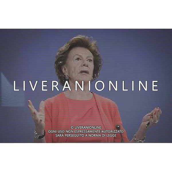 European Commissioner in charge of the Digital Agenda, Neelie Kroes holds press conference at European Commission headquarters in Brussels, Belgium on 30.06.2014 New lower roaming charges coming into effect on 1 July. EU will cut the price caps for data downloads by more than half: down from 45 to 20 cents per megabyte by Wiktor Dabkowski ©photoshot/Agenzia Aldo Liverani sas - ITALY ONLY - EDITORIAL USE ONLY