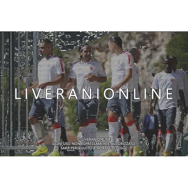 Laywin KURZAWA / Radamel FALCAO / Lucas OCAMPOS - 30.06.2014 - Reprise Entrainement Monaco - Ligue 1 Photo : Olivier Anrigo / Icon Sport AG ALDO LIVERANI SAS ONLY ITALY