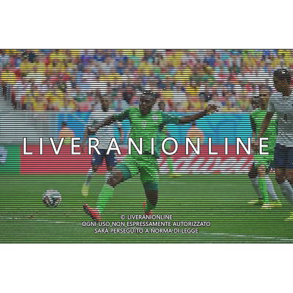 but refuse Emmanuel EMENIKE - 30.06.2014 - France / Nigeria - 1/8Finale - Coupe du Monde 2014 -Brasilia Photo : Dave Winter / Icon Sport *** Local Caption *** /Agenzia Aldo Liverani sas - ONLY ITALY - Francia v Nigeria Coppa del Mondo FIFA 2014 Nacional stadio Estadio in Brasilia, Brasile, 30 giugno 2014 *** Local Caption *** /Agenzia Aldo Liverani sas - ONLY ITALY - Francia v Nigeria Coppa del Mondo FIFA 2014 Nacional stadio Estadio in Brasilia, Brasile, 30 giugno 2014