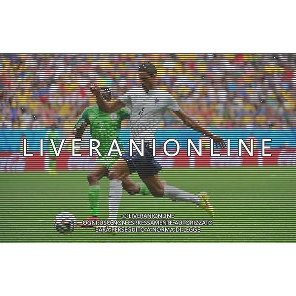 Raphael VARANE - 30.06.2014 - France / Nigeria - 1/8Finale - Coupe du Monde 2014 -Brasilia Photo : Dave Winter / Icon Sport *** Local Caption *** /Agenzia Aldo Liverani sas - ONLY ITALY - Francia v Nigeria Coppa del Mondo FIFA 2014 Nacional stadio Estadio in Brasilia, Brasile, 30 giugno 2014 *** Local Caption *** /Agenzia Aldo Liverani sas - ONLY ITALY - Francia v Nigeria Coppa del Mondo FIFA 2014 Nacional stadio Estadio in Brasilia, Brasile, 30 giugno 2014