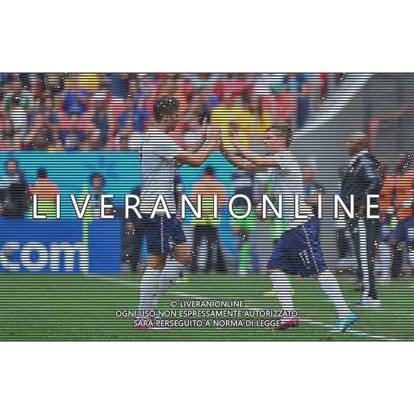 Olivier GIROUD / Antoine GRIEZMANN - 30.06.2014 - France / Nigeria - 1/8Finale - Coupe du Monde 2014 -Brasilia Photo : Dave Winter / Icon Sport *** Local Caption *** /Agenzia Aldo Liverani sas - ONLY ITALY - Francia v Nigeria Coppa del Mondo FIFA 2014 Nacional stadio Estadio in Brasilia, Brasile, 30 giugno 2014 *** Local Caption *** /Agenzia Aldo Liverani sas - ONLY ITALY - Francia v Nigeria Coppa del Mondo FIFA 2014 Nacional stadio Estadio in Brasilia, Brasile, 30 giugno 2014