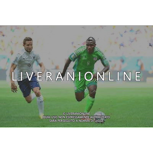 Emmanuel EMENIKE / Yohan CABAYE - 30.06.2014 - France / Nigeria - 1/8Finale - Coupe du Monde 2014 -Brasilia Photo : Dave Winter / Icon Sport *** Local Caption *** /Agenzia Aldo Liverani sas - ONLY ITALY - Francia v Nigeria Coppa del Mondo FIFA 2014 Nacional stadio Estadio in Brasilia, Brasile, 30 giugno 2014 *** Local Caption *** /Agenzia Aldo Liverani sas - ONLY ITALY - Francia v Nigeria Coppa del Mondo FIFA 2014 Nacional stadio Estadio in Brasilia, Brasile, 30 giugno 2014