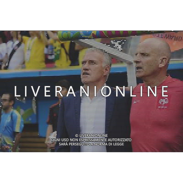 Didier DESCHAMPS / Guy STEPHAN - 30.06.2014 - France / Nigeria - 1/8Finale - Coupe du Monde 2014 -Brasilia Photo : Dave Winter / Icon Sport *** Local Caption *** /Agenzia Aldo Liverani sas - ONLY ITALY - Francia v Nigeria Coppa del Mondo FIFA 2014 Nacional stadio Estadio in Brasilia, Brasile, 30 giugno 2014 *** Local Caption *** /Agenzia Aldo Liverani sas - ONLY ITALY - Francia v Nigeria Coppa del Mondo FIFA 2014 Nacional stadio Estadio in Brasilia, Brasile, 30 giugno 2014