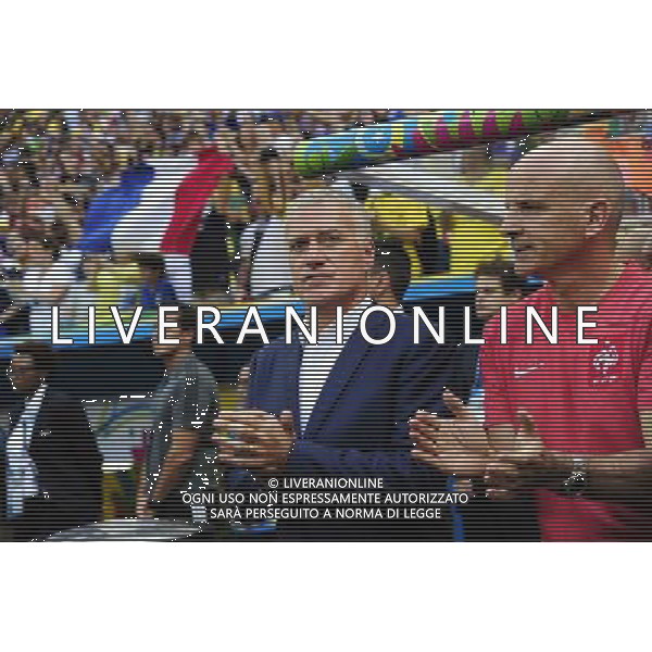Didier DESCHAMPS / Guy STEPHAN - 30.06.2014 - France / Nigeria - 1/8Finale - Coupe du Monde 2014 -Brasilia Photo : Dave Winter / Icon Sport *** Local Caption *** /Agenzia Aldo Liverani sas - ONLY ITALY - Francia v Nigeria Coppa del Mondo FIFA 2014 Nacional stadio Estadio in Brasilia, Brasile, 30 giugno 2014 *** Local Caption *** /Agenzia Aldo Liverani sas - ONLY ITALY - Francia v Nigeria Coppa del Mondo FIFA 2014 Nacional stadio Estadio in Brasilia, Brasile, 30 giugno 2014