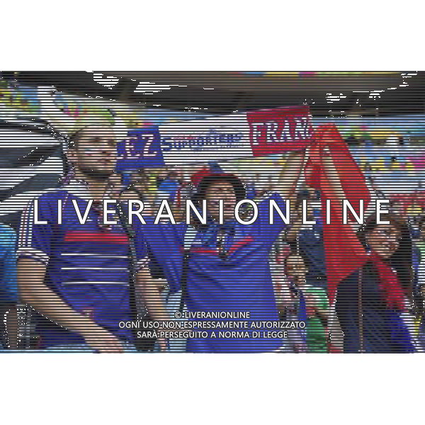 Supporters France - 30.06.2014 - France / Nigeria - 1/8Finale - Coupe du Monde 2014 -Brasilia Photo : Dave Winter / Icon Sport *** Local Caption *** /Agenzia Aldo Liverani sas - ONLY ITALY - Francia v Nigeria Coppa del Mondo FIFA 2014 Nacional stadio Estadio in Brasilia, Brasile, 30 giugno 2014 *** Local Caption *** /Agenzia Aldo Liverani sas - ONLY ITALY - Francia v Nigeria Coppa del Mondo FIFA 2014 Nacional stadio Estadio in Brasilia, Brasile, 30 giugno 2014